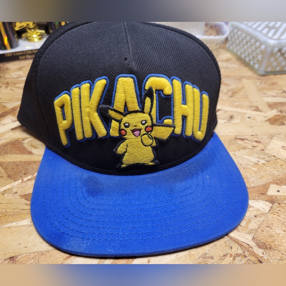 Pokemon Pikachu Black and Blue Hat